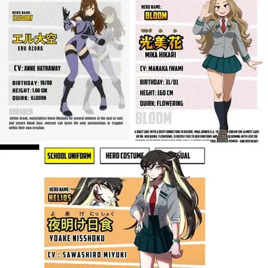 Mha - THREE NEW STUDENTS