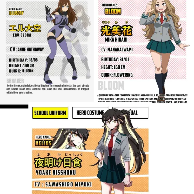 Mha - THREE NEW STUDENTS
