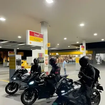 Three Bikers