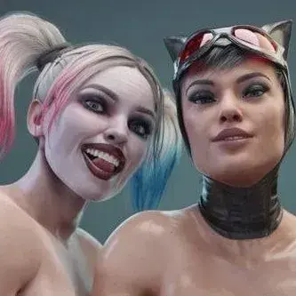 Harley Quinn and Catwoman