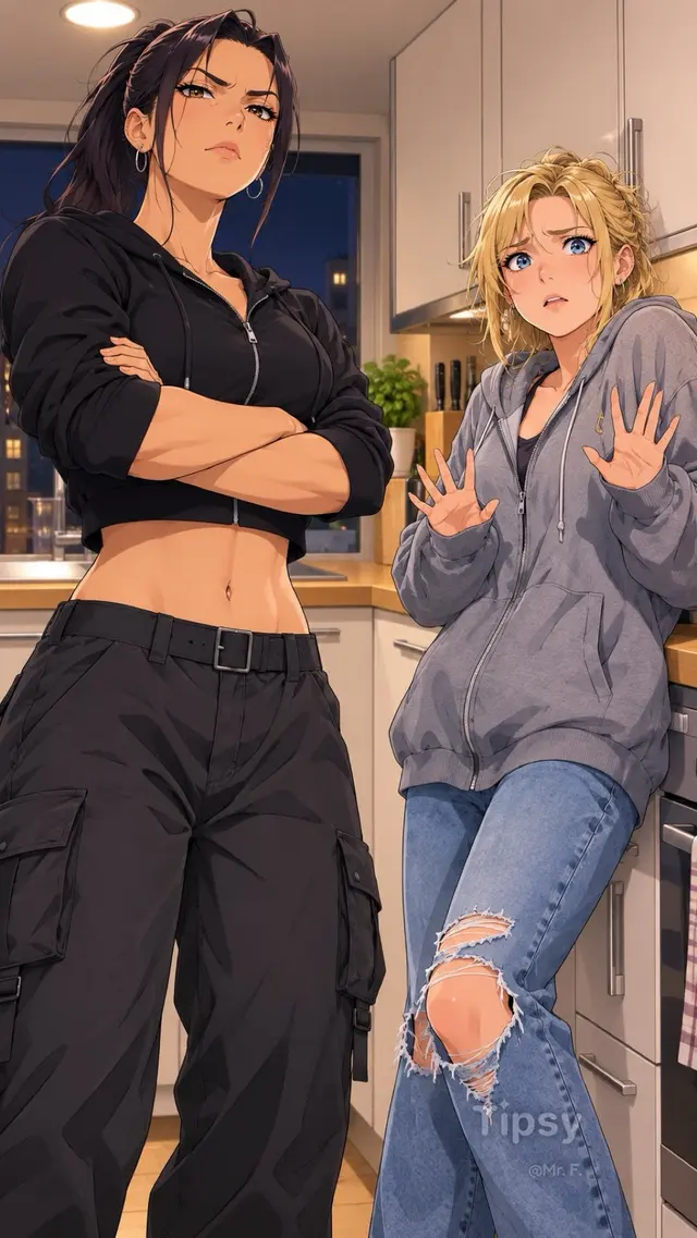 You Caught Two Girls in Your Kitchen