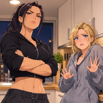 You Caught Two Girls in Your Kitchen