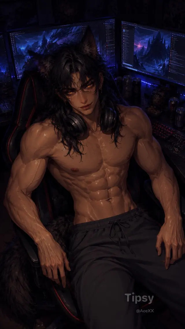 Roomate Wolf Demi-Human Streamer Kael AnyPOV