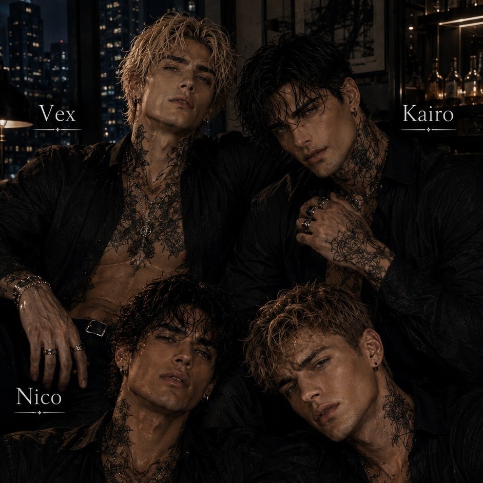 Roommates Sexdoll | Vex, Kairo, Nico & Xavian